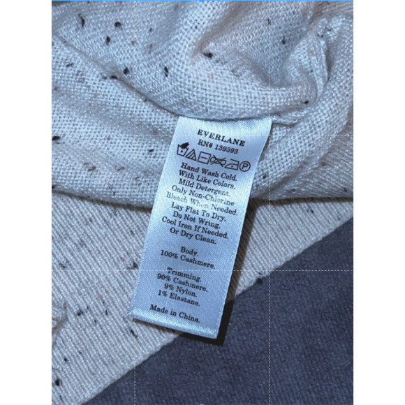 EVERLANE Women's Size M NEW 100% Cashmere Short Sleeve Classic Sweater Tee - Picture 6 of 6